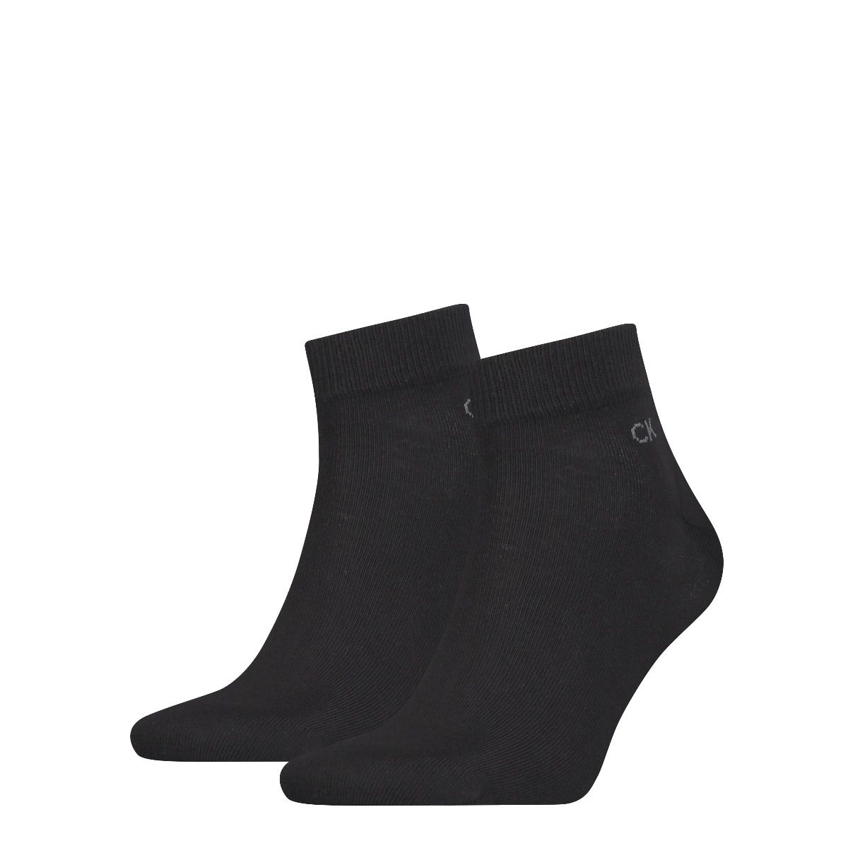 Calvin Klein Heren Quartersokken 2-Pack Zwart