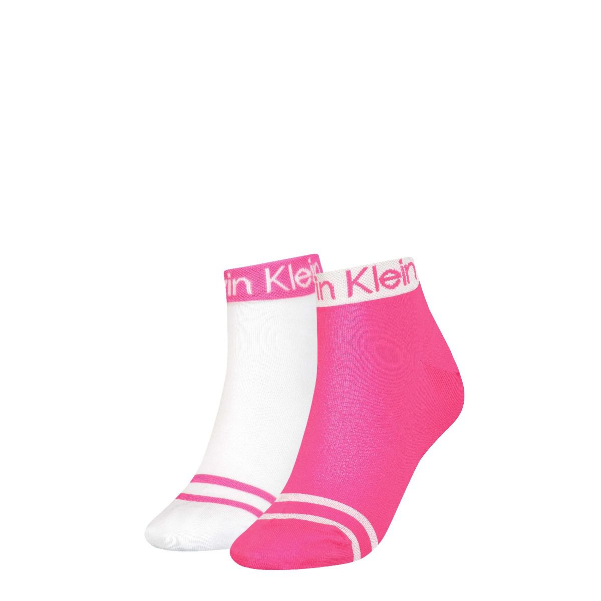 Calvin Klein Quartersokken Dames 2-Pack Roze