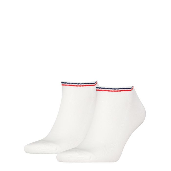 Tommy Jeans Unisex Iconic Sneakersokken 2-Pack Wit
