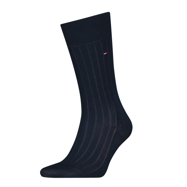 Tommy Hilfiger Herensokken Premium Rib Fil D'ecosse Dark Navy