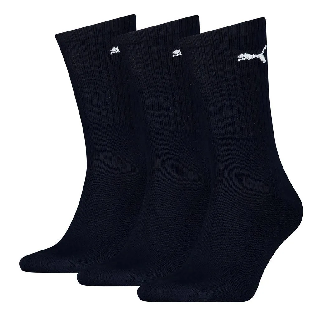 PUMA Unisex Sportsokken 3-Pack Dark Navy