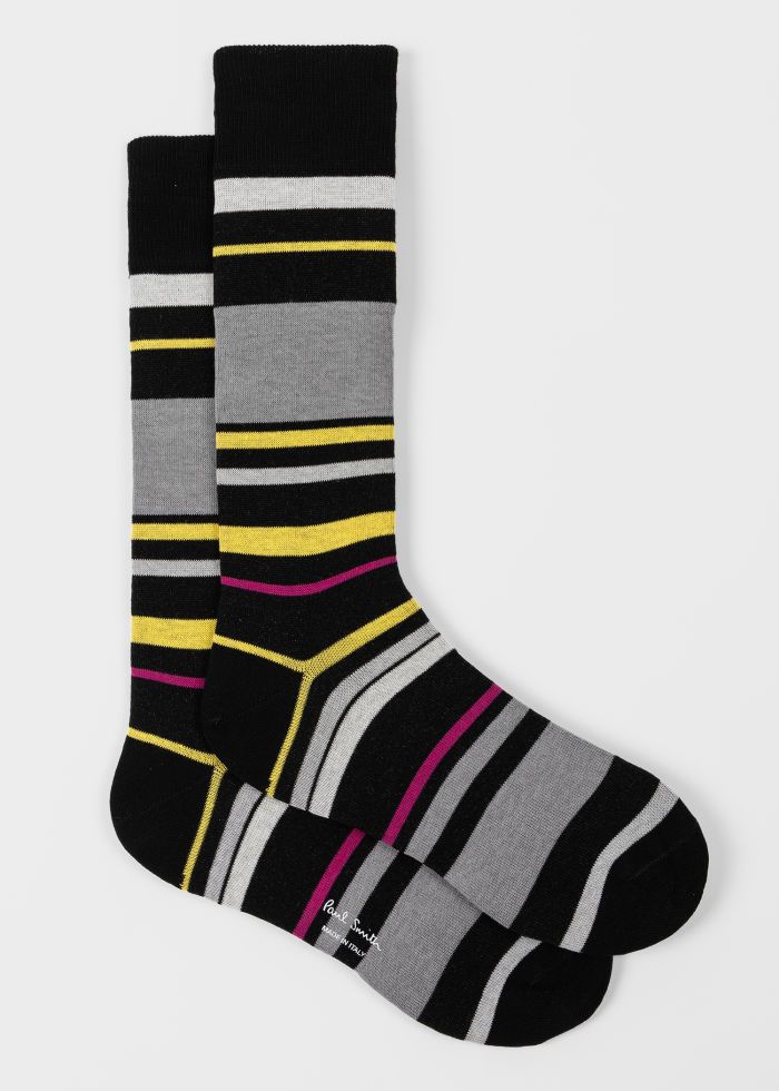 Paul Smith Herensokken Hendrick Stripe Donkerblauw - Afbeelding 3