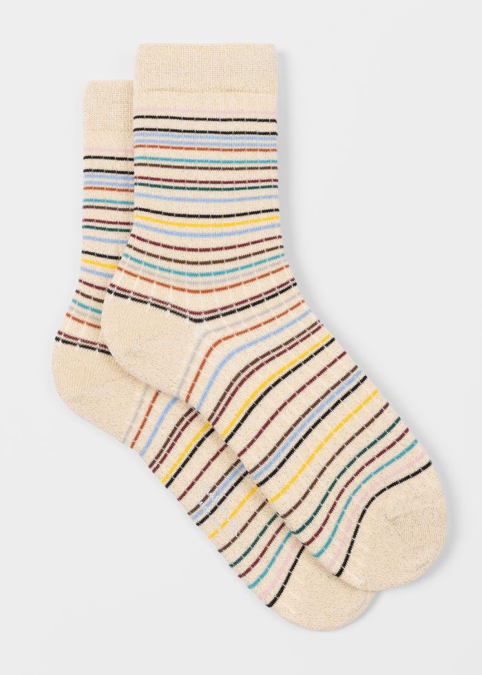 Paul Smith Damessokken Hilma Signature Beige