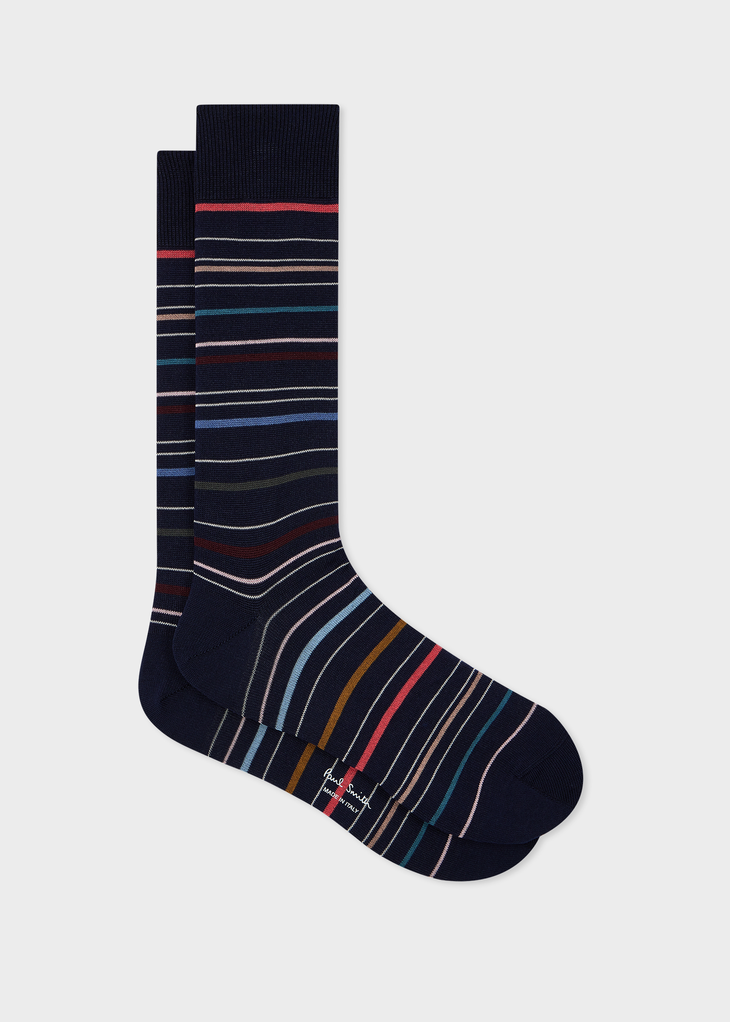 Paul Smith Herensokken Pencil Stripe Donkerblauw