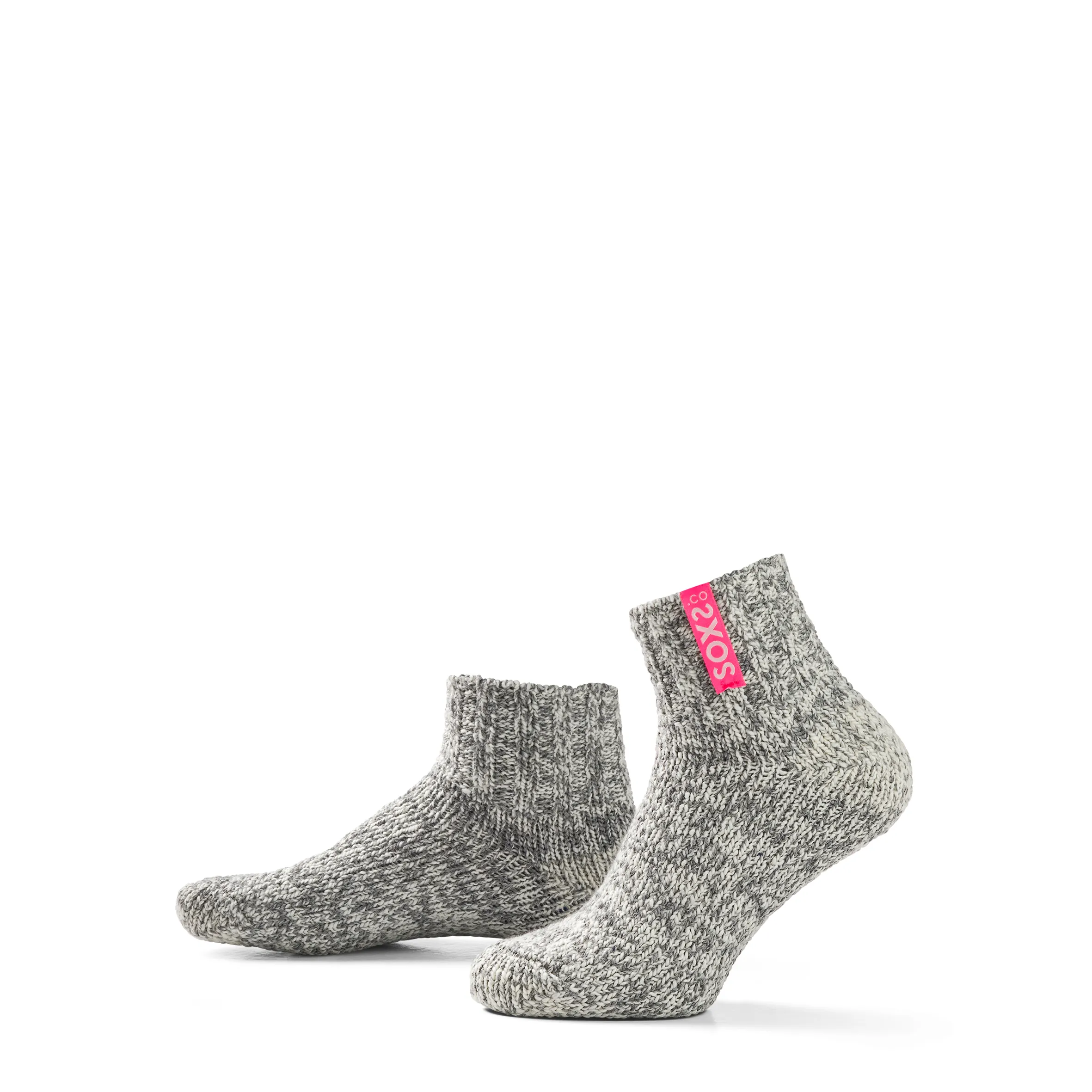 SOXS Damessokken Bubble Gum Low Grey