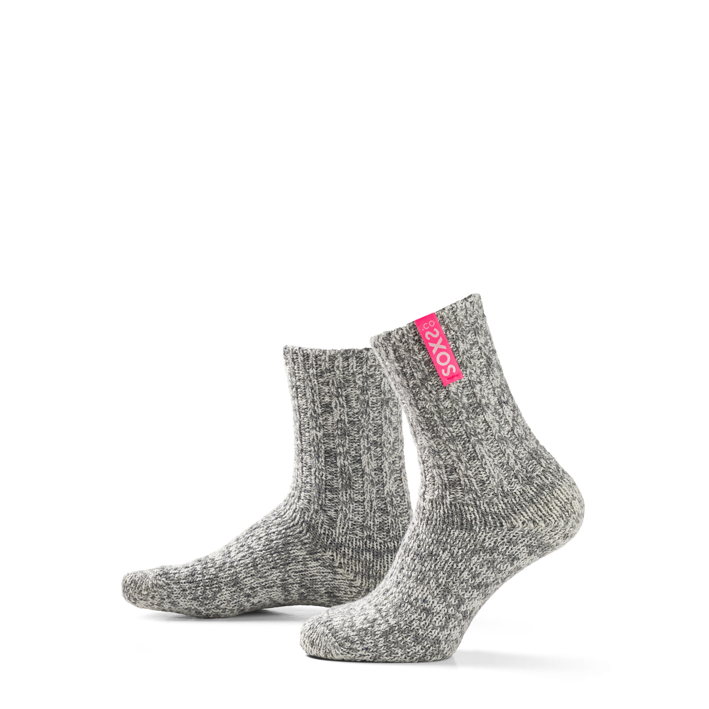 SOXS Damessokken Bubble Gum Medium Grey