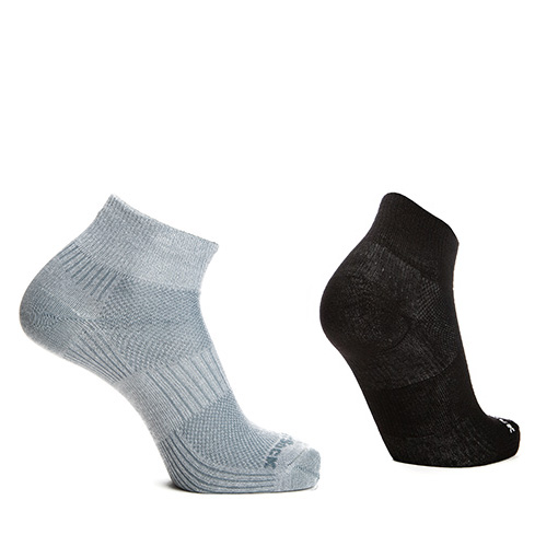 Wrightsock Unisex Quartersokken Coolmesh II Zwart - Afbeelding 13