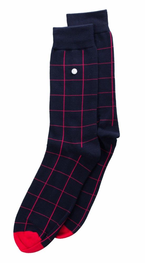 Alfredo Gonzales Sokken Blocks Navy