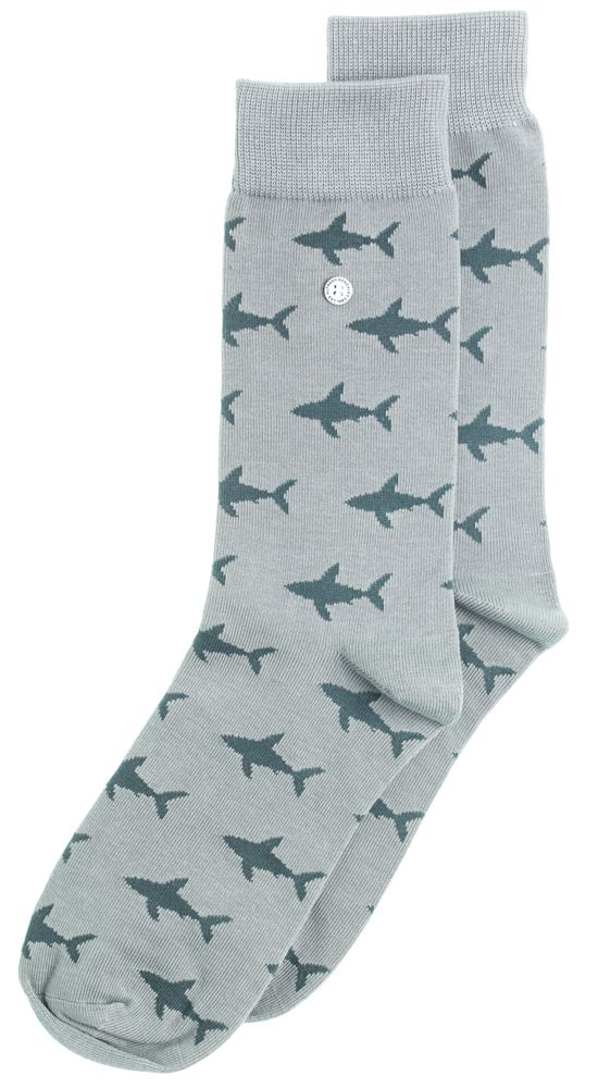 Alfredo Gonzales Sokken Shark Attack Grijs