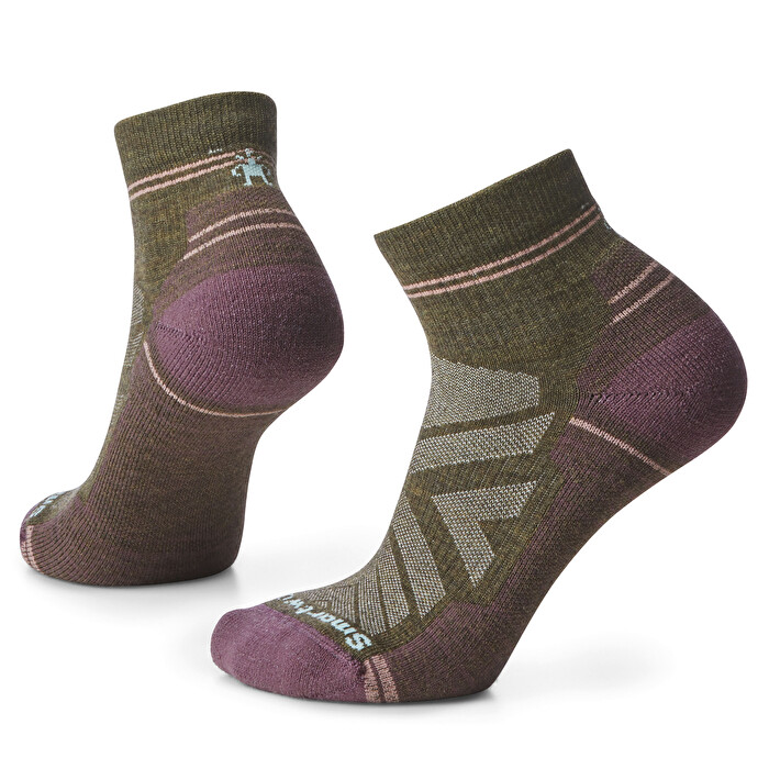Smartwool Dames Wandelsokken Quarter Light Cushion Military Olive