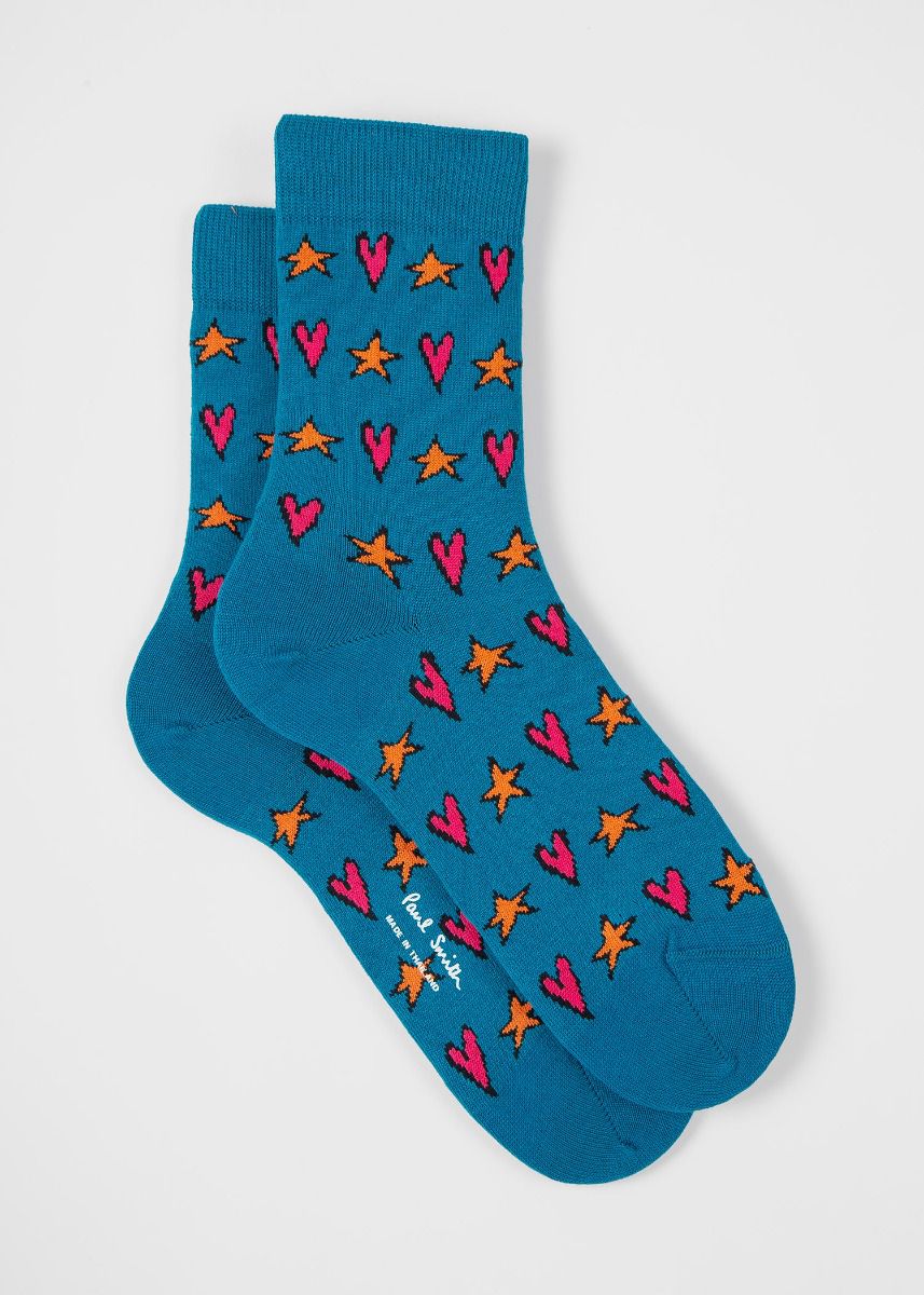 Paul Smith Damessokken Tiffany Star Turquoise