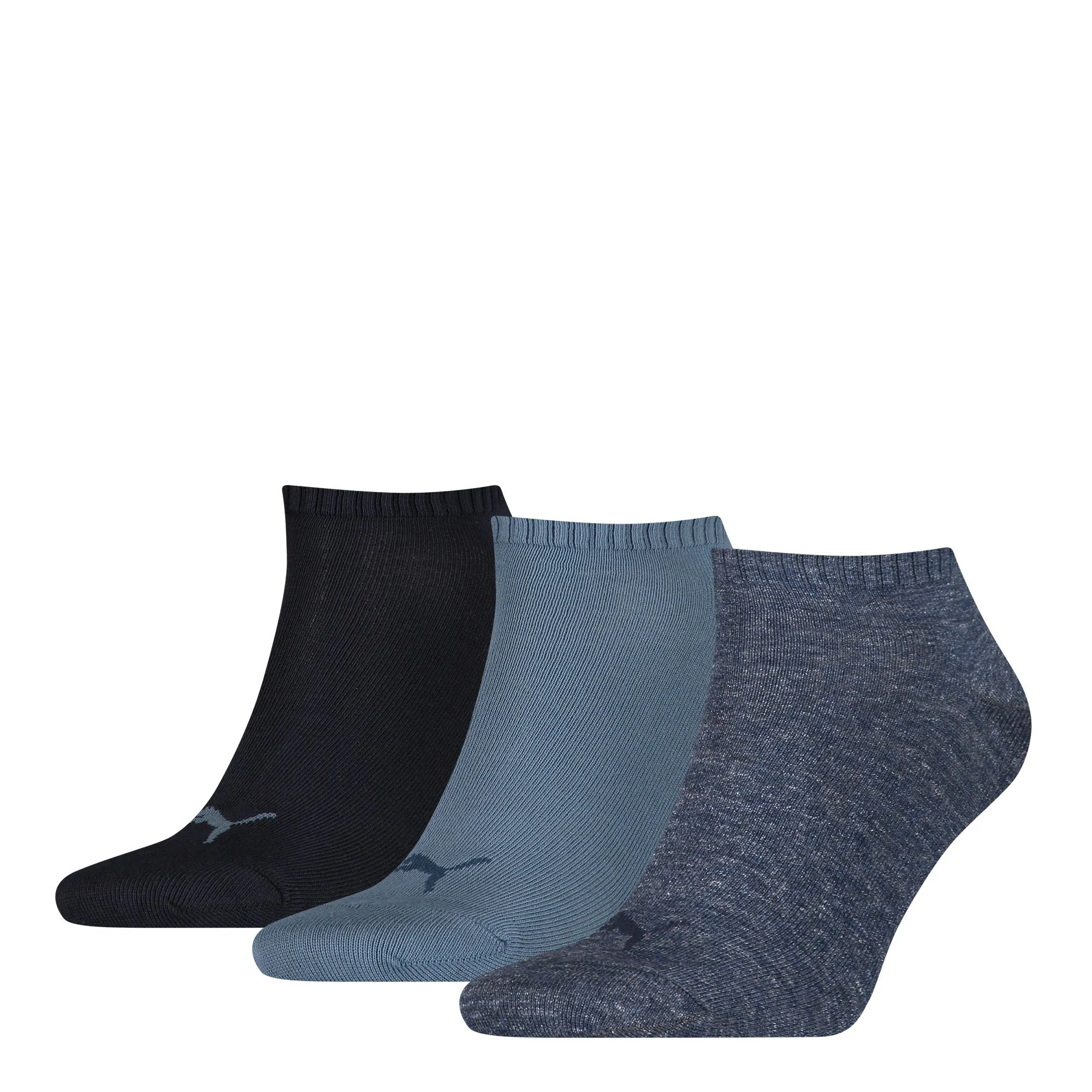 PUMA Sneakersokken Unisex 3-Pack Denim Blue