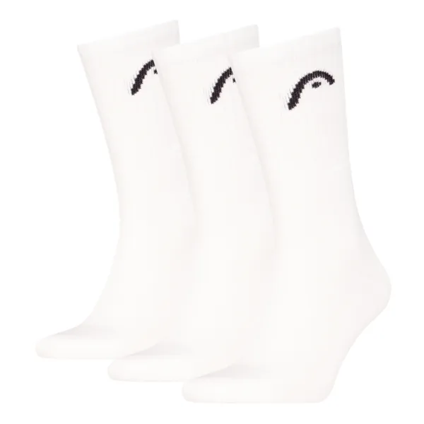 HEAD Unisex Sportsokken 3-Pack Wit