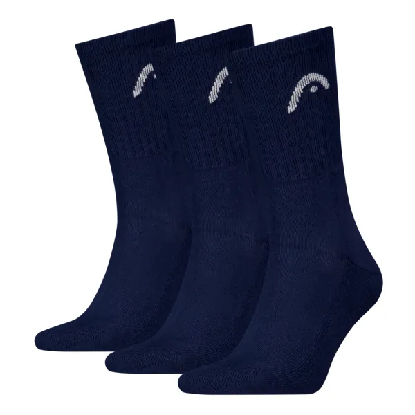 HEAD Unisex Sportsokken 3-Pack Donkerblauw