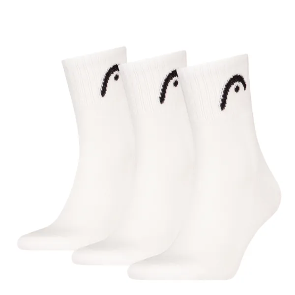 HEAD Unisex Sportsokken Short 3-Pack Wit