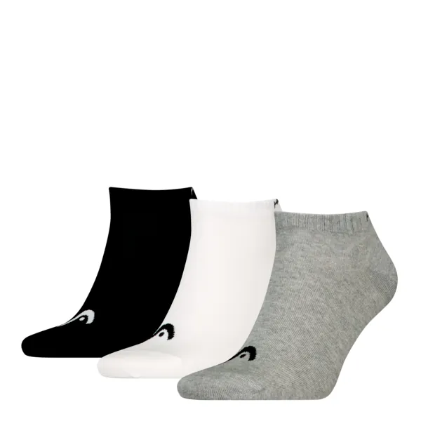 HEAD Unisex Sneakersokken 3-Pack Grijs / Wit / Zwart