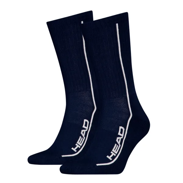 HEAD Unisex Sportsokken Performance 2-Pack Donkerblauw