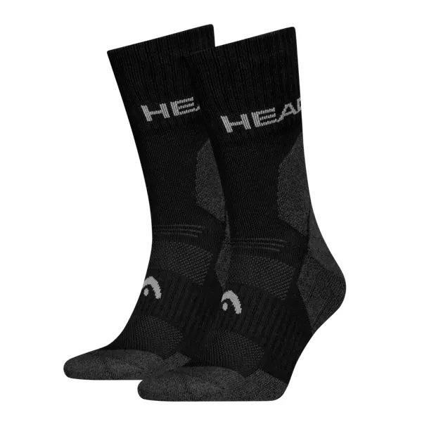 HEAD Unisex Wandelsokken 2-Pack Zwart