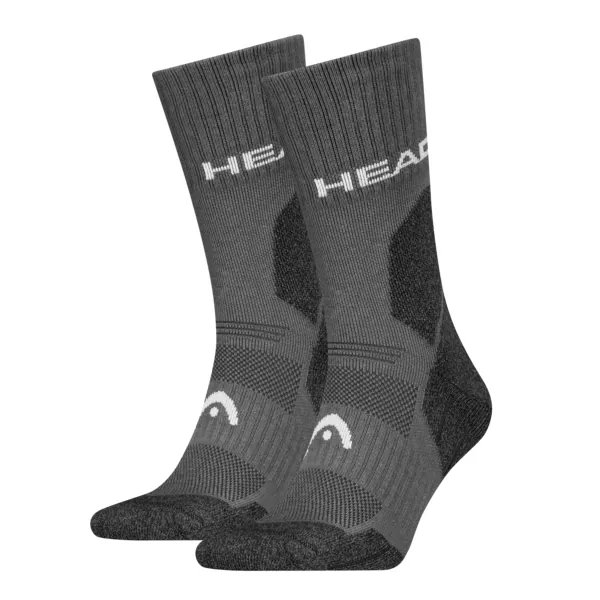 HEAD Unisex Wandelsokken 2-Pack Grijs