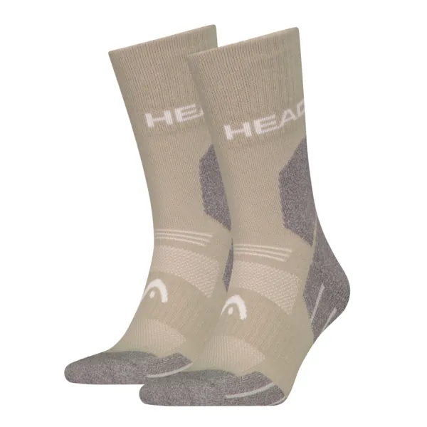 HEAD Unisex Wandelsokken 2-Pack Taupe
