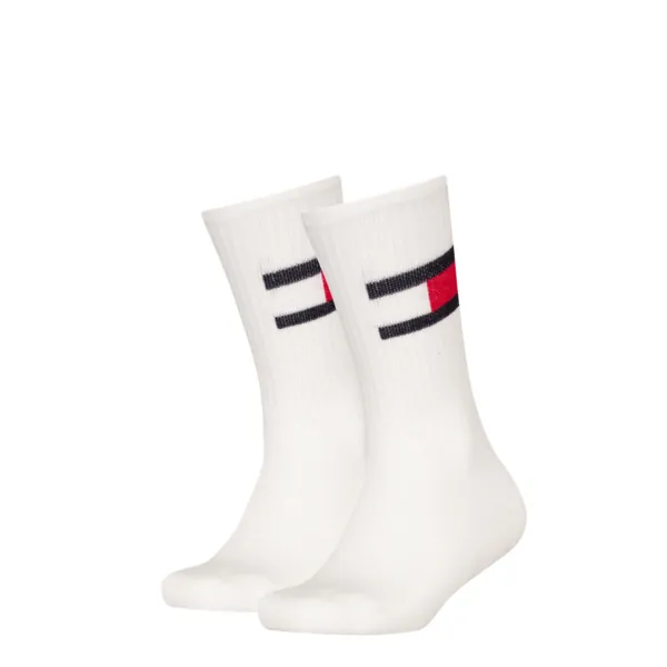 Tommy Hilfiger Kinder Sportsokken 2-Pack Wit